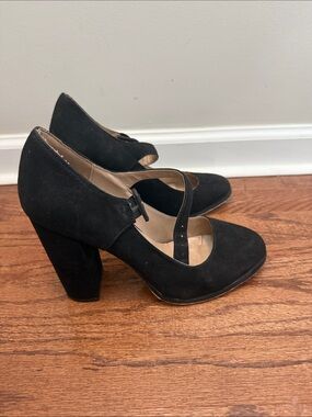 🥳 5 for $25 BUNDLE Mix No. 6 Black Suede Mary Jane Block Heel Pumps